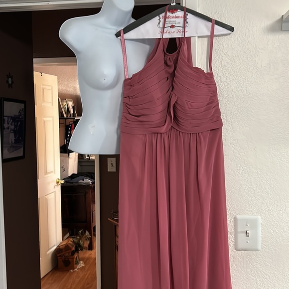 Size 14 blush dress from Diana’s bridal - worn 5 hours  -cleaned just beautiful - Picture 3 of 4